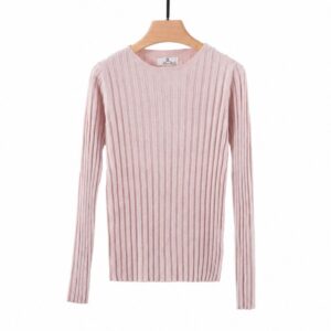 Blusa canelada redonda