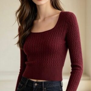 Blusa gola canoa
