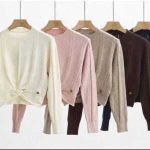 Blusa trançada com brilho